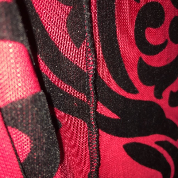 Red and Black velvet NEW dress - Picture 3 of 3